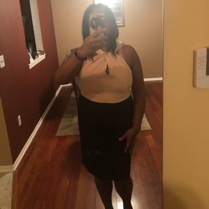 Brand New Peach and black Dress